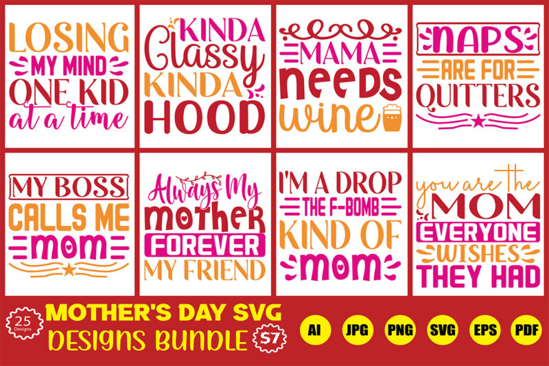 mother’s day svg designs bundle