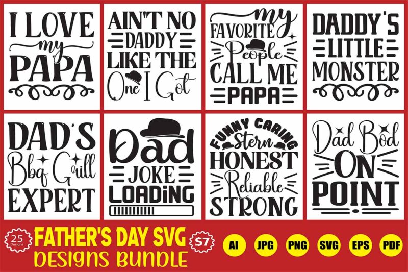 father’s day svg designs bundle