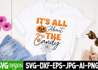 it’s All About The Candy T-Shirt Design, it’s All About The Candy vector T-Shirt Design, it’s All About The Candy , The Boo Crew T-Shirt Design, The Boo Crew Vector