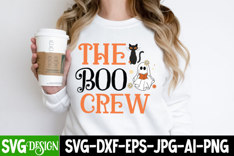 Halloween T-Shirt Design Bundle,Halloween T-Shirt Design, Eat Drink And Be Scary T-Shirt Design, Eat Drink And Be Scary Vector T-Shirt Design, The Boo Crew T-Shirt Design, The Boo Crew Vector