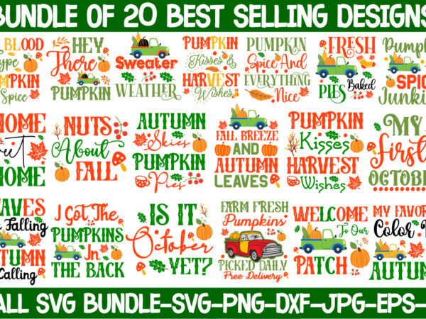 Fall t-shirt design bundle,#autumn t-shirt design bundle, autumn svg bundle,fall svg cutting files, hello fall t-shirt design, hello fall vector t-shirt design on sale, autumn blessing t-shirt desgn, autumn blessing