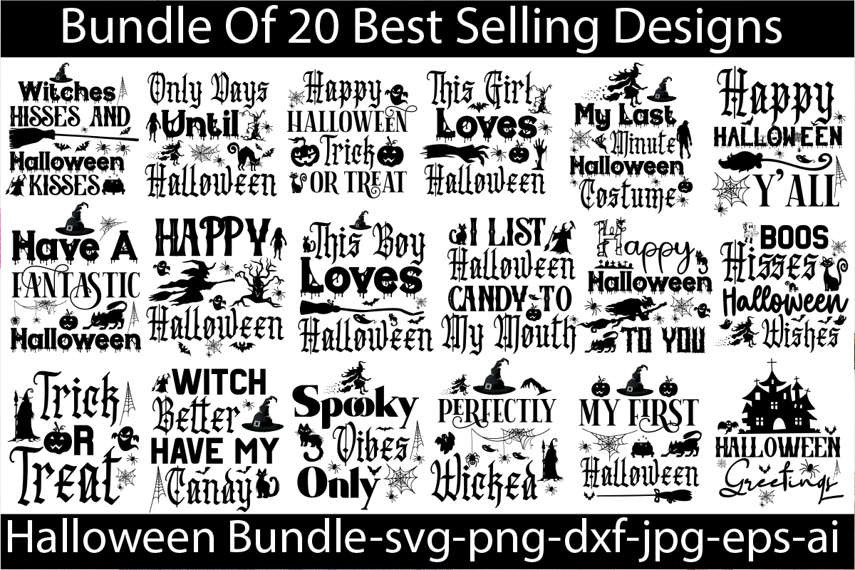 Halloween T shirt Designs Bundle Bad Witch T shirt Design Trick Or Halloween T shirt Designs Bundle Bad Witch T shirt Design Trick Or