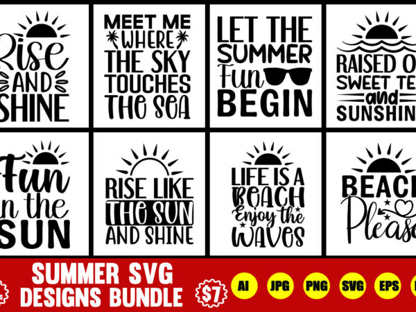 Summer svg designs bundle