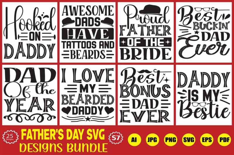 father’s day svg designs bundle