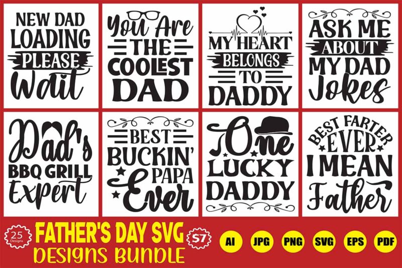 father’s day svg designs bundle