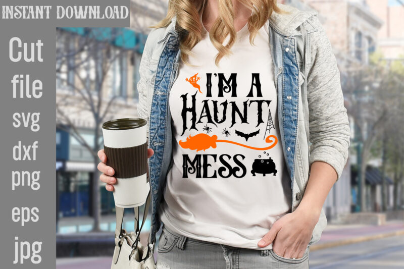 I'm a Haunt Mess T-shirt Design,Batty for Daddy T-shirt Design,Spooky School counselor T-shirt Design,Pet all the pumpkins! T-shirt Design,Halloween T-shirt Design,Halloween T-Shirt Design Bundle,Halloween Vector T-Shirt Design, Halloween T-Shirt Design