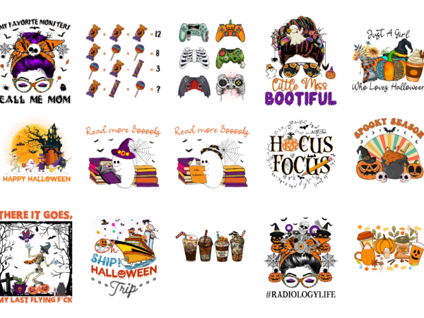 15 halloween shirt designs bundle for commercial use part 3, halloween t-shirt, halloween png file, halloween digital file, halloween gift, halloween download, halloween design rd