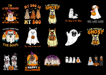 15 Dog Ghost Halloween Shirt Designs Bundle For Commercial Use Part 4, Dog Ghost Halloween T-shirt, Dog Ghost Halloween png file, Dog Ghost Halloween digital file, Dog Ghost Halloween gift,
