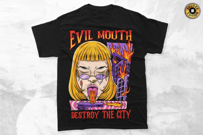 Funny Urban Pop Culture Streetwear T-shirt Designs Bundle, Streetwear Graphic T-shirt Designs, Commercial Use T-shirt Designs
