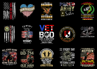 15 Veteran Shirt Designs Bundle For Commercial Use Part 4, Veteran T-shirt, Veteran png file, Veteran digital file, Veteran gift, Veteran download, Veteran design AMZ