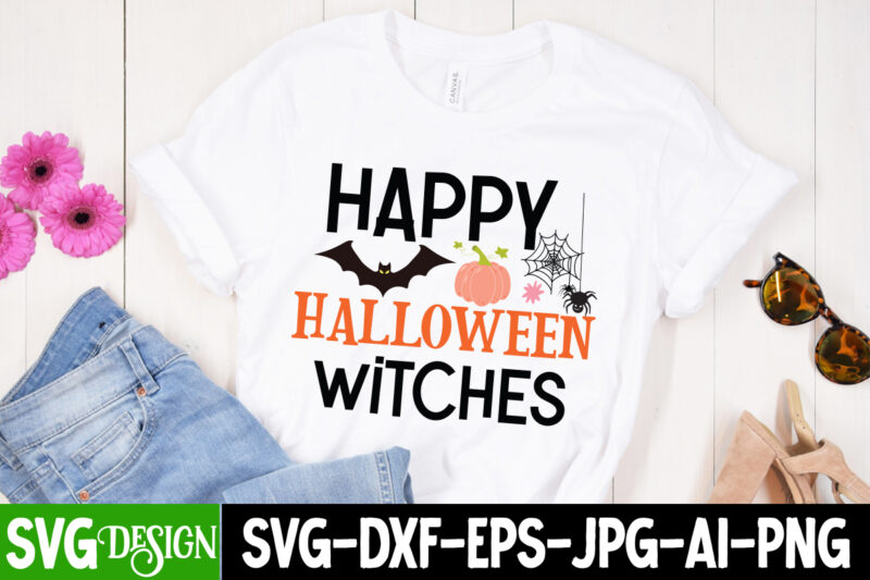 Happy Halloween Witches T-Shirt Design, Happy Halloween Witches , Vector T-Shirt Design, Happy Boo Season T-Shirt Design, Happy Boo Season vector t-Shirt Design, Halloween T-Shirt Design, Halloween T-Shirt Design Bundle,halloween