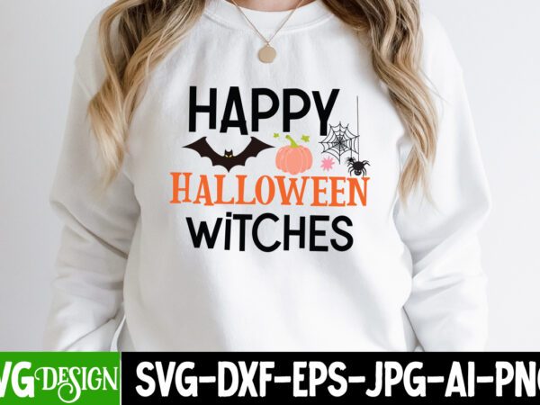 Happy halloween witches t-shirt design, happy halloween witches , vector t-shirt design, happy boo season t-shirt design, happy boo season vector t-shirt design, halloween t-shirt design, halloween t-shirt design bundle,halloween