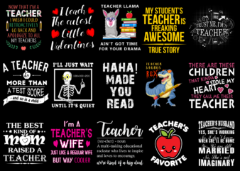 15 Teacher Shirt Designs Bundle For Commercial Use Part 5, Teacher T-shirt, Teacher png file, Teacher digital file, Teacher gift, Teacher download, Teacher design DBH