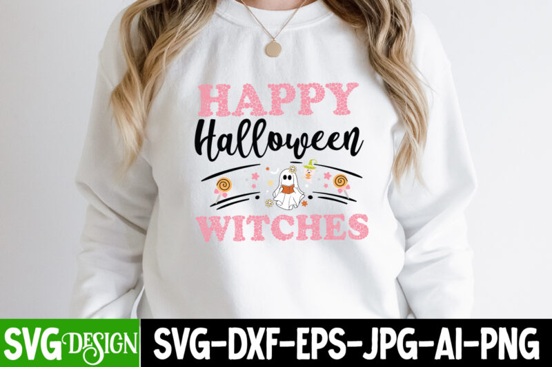 Happy Halloween Witches T-Shirt Design, Happy Halloween Witches Vector T-Shirt Design, Halloween SVG ,Halloween SVG bundle, Hallwoeen Shirt , Halloween Sublimation PNG, Trick or Treat Sublimation PNG,Halloween Gnomes SVG ,