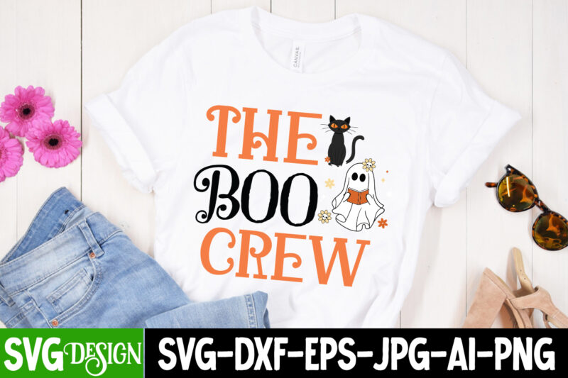 Halloween T-Shirt Design Bundle,Halloween T-Shirt Design, Eat Drink And Be Scary T-Shirt Design, Eat Drink And Be Scary Vector T-Shirt Design, The Boo Crew T-Shirt Design, The Boo Crew Vector