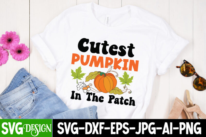 Cutest Pumpkin in the Patch T-Shirt Design, Cutest Pumpkin in the Patch Vector T-Shirt Design, Welcome Autumn T-Shirt Design, Welcome Autumn Vector T-Shirt Design Quotes, Happy Fall Y’all T-shirt Design,Fall