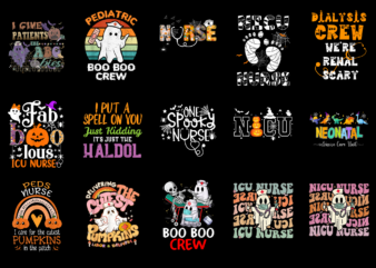 15 Nurse Halloween Shirt Designs Bundle For Commercial Use Part 6, Nurse Halloween T-shirt, Nurse Halloween png file, Nurse Halloween digital file, Nurse Halloween gift, Nurse Halloween download, Nurse Halloween design AMZ