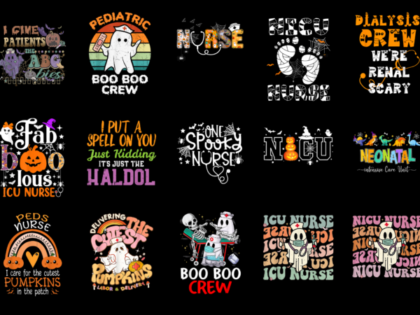 15 nurse halloween shirt designs bundle for commercial use part 6, nurse halloween t-shirt, nurse halloween png file, nurse halloween digital file, nurse halloween gift, nurse halloween download, nurse halloween design amz