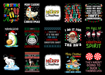 15 Christmas Shirt Designs Bundle For Commercial Use Part 6, Christmas T-shirt, Christmas png file, Christmas digital file, Christmas gift, Christmas download, Christmas design RD