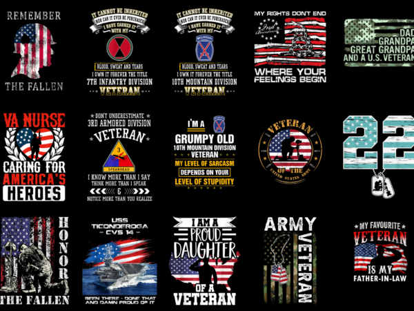 15 veteran shirt designs bundle for commercial use part 6, veteran t-shirt, veteran png file, veteran digital file, veteran gift, veteran download, veteran design amz