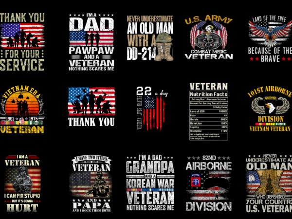 15 veteran shirt designs bundle for commercial use part 7, veteran t-shirt, veteran png file, veteran digital file, veteran gift, veteran download, veteran design amz