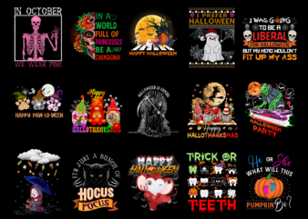 15 Halloween Shirt Designs Bundle For Commercial Use Part 9, Halloween T-shirt, Halloween png file, Halloween digital file, Halloween gift, Halloween download, Halloween design RD