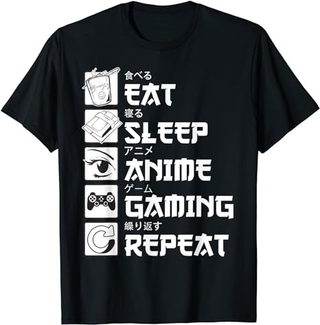 15 Eat Sleep Anime Shirt Designs Bundle For Commercial Use Part 1, Eat Sleep Anime T-shirt, Eat Sleep Anime png file, Eat Sleep Anime digital file, Eat Sleep Anime gift,