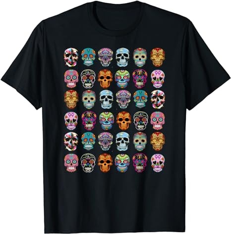 15 Day of the Dead Shirt Designs Bundle For Commercial Use Part 1, Day of the Dead T-shirt, Day of the Dead png file, Day of the Dead digital file,