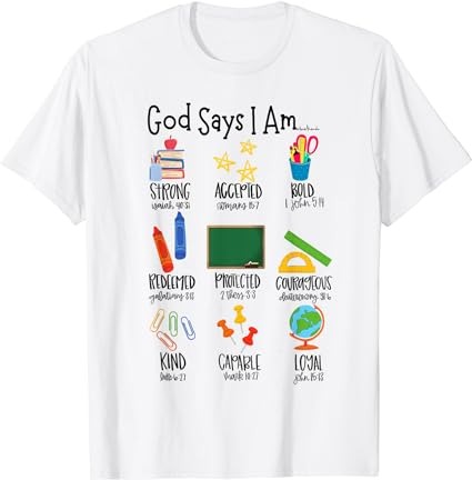 15 God Says I Am Shirt Designs Bundle For Commercial Use, God Says I Am T-shirt, God Says I Am png file, God Says I Am digital file, God Says