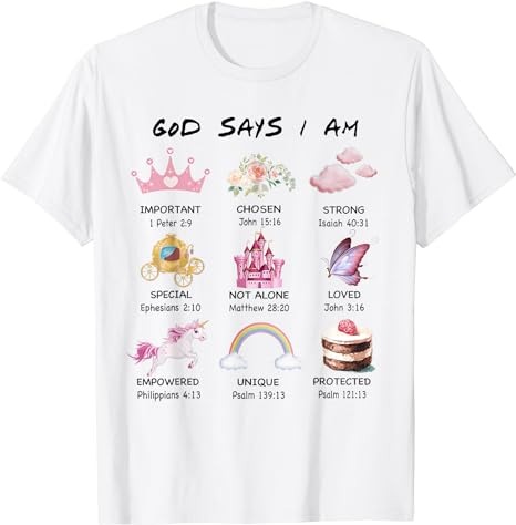 15 God Says I Am Shirt Designs Bundle For Commercial Use, God Says I Am T-shirt, God Says I Am png file, God Says I Am digital file, God Says