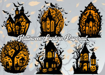 Halloween Lantern Papercut graphic t shirt