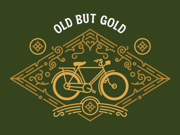 Classic bike 2 t shirt vector file