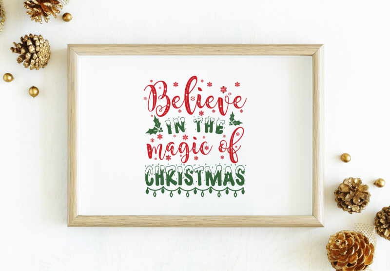 Christmas typography quotes bundle, Hand lettering Christmas quotes