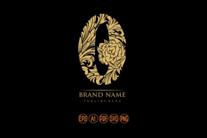 Classic engraved number zero monogram artistry