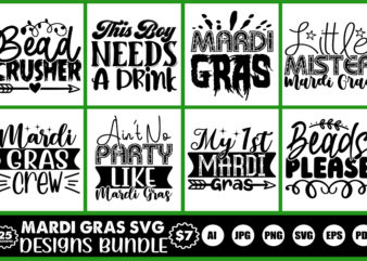 mardi gras svg designs bundle