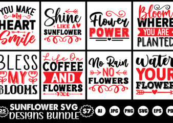 sunflower svg designs bundle