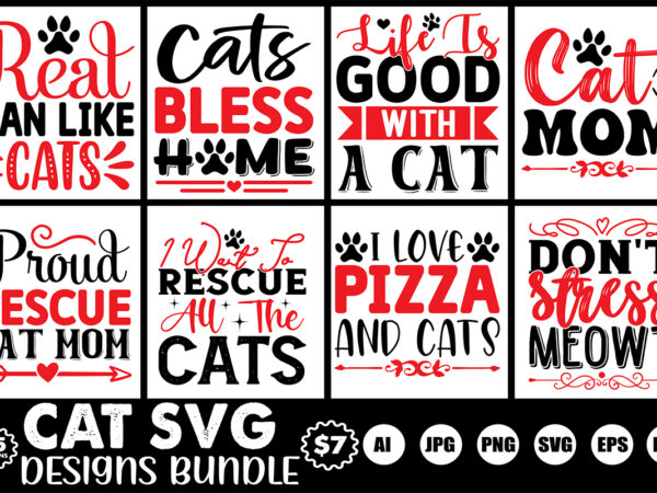 Cat svg designs bundle