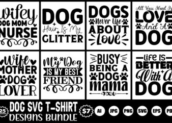 dog svg designs bundle