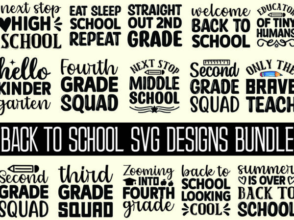 Back to school design bundle