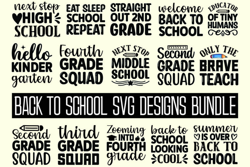Back to School Design Bundle