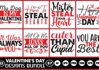 valentine’s day designs bundle