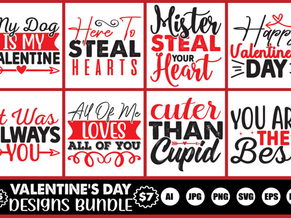 Valentine’s day designs bundle