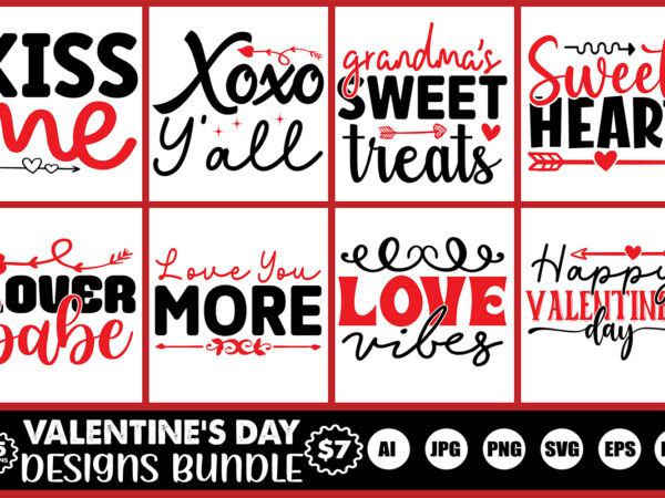 Valentine’s day designs bundle