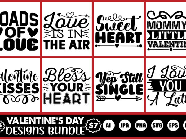 Valentine’s day designs bundle