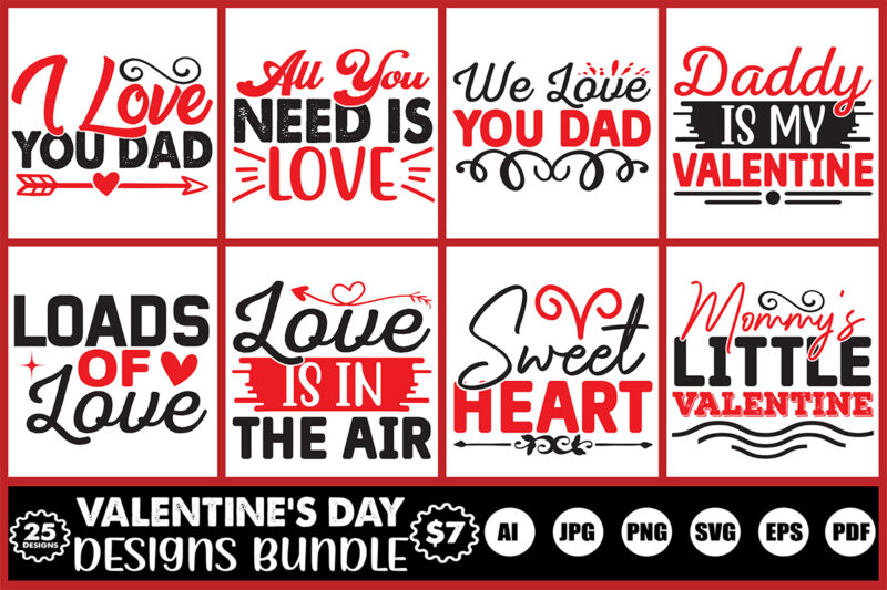 valentine’s day designs bundle