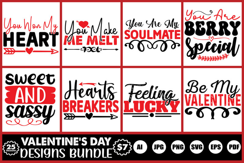 valentine’s day designs bundle