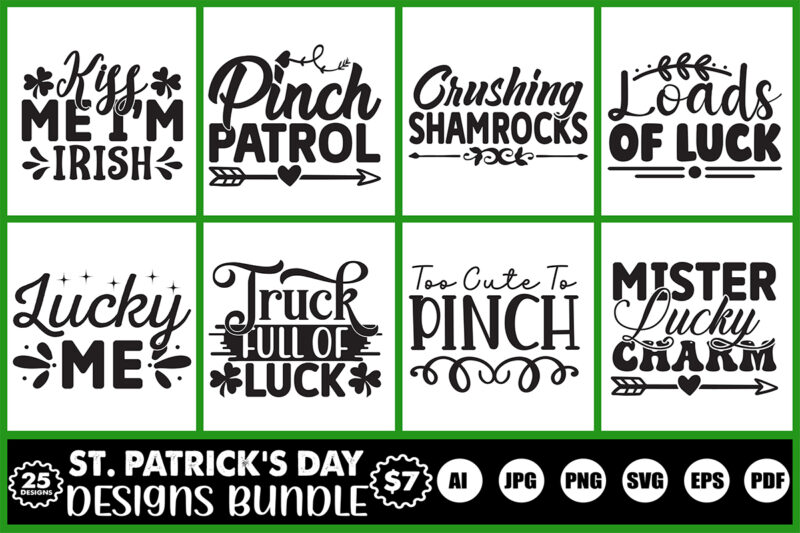 st.patrick’s day designs bundle