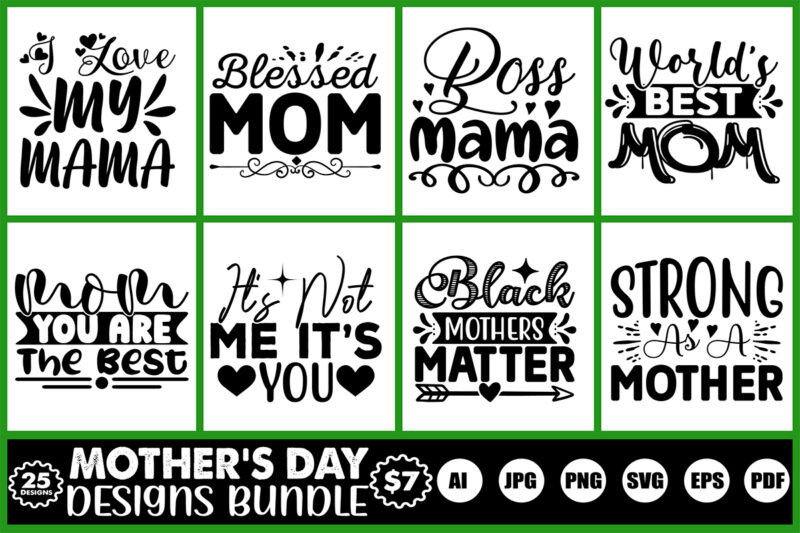 mother’s day designs bundle