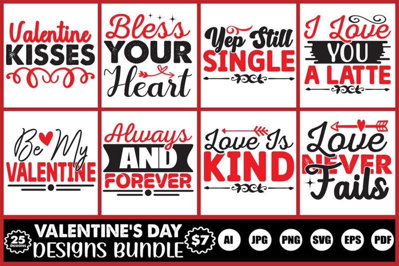 valentine’s day designs bundle