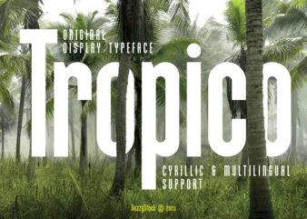 Tropico Display Font
